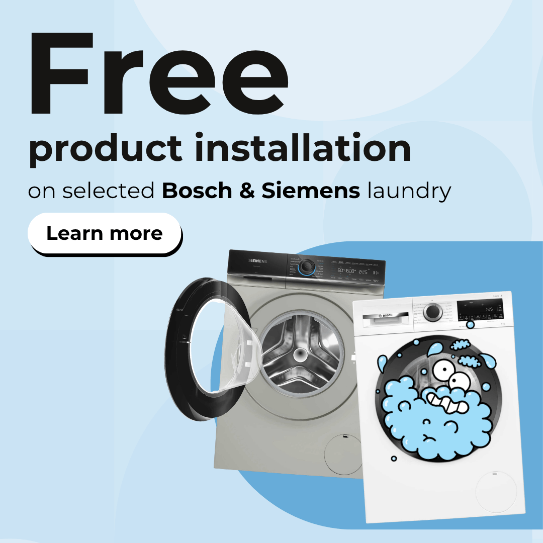 Free installation on selected Bosch laundry